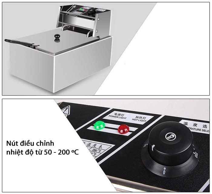 [HCM]Bếp Chiên Nhúng Công Nghiệp  7hitech
