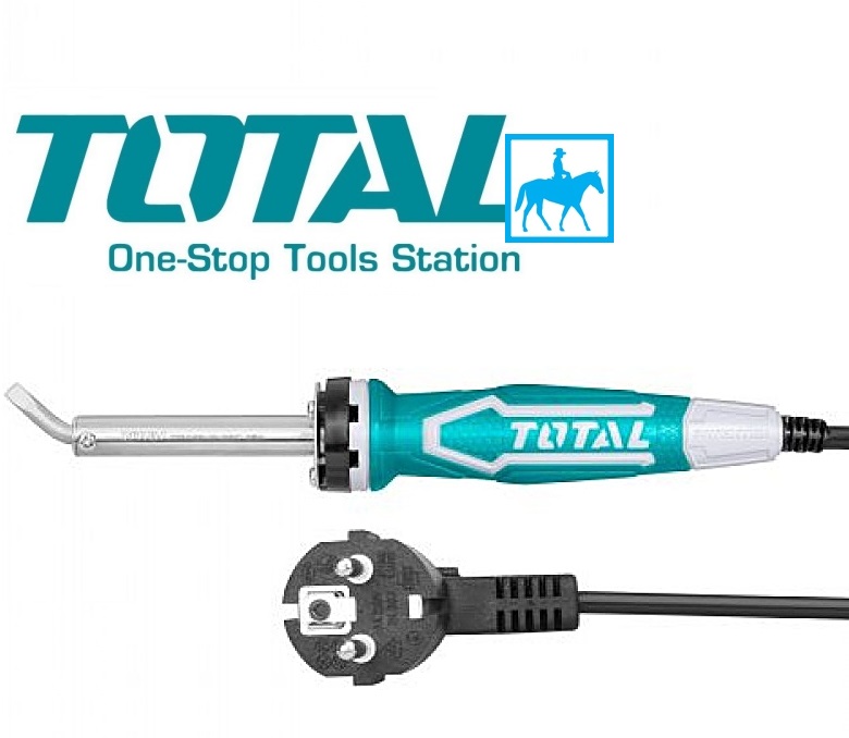 Mỏ Hàn Chì Đầu Dẹp Mỏ Cong 60W TOTAL TET2606