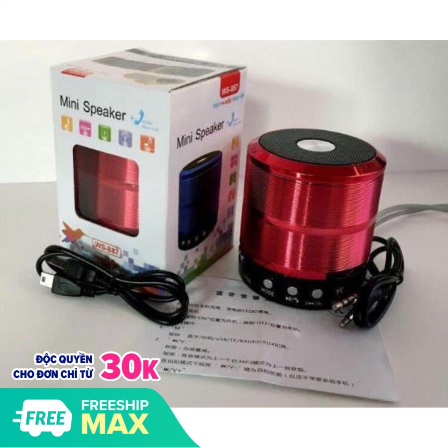 THANH LÝ LOA BLUETOOTH WS 887 LOẠI MINI