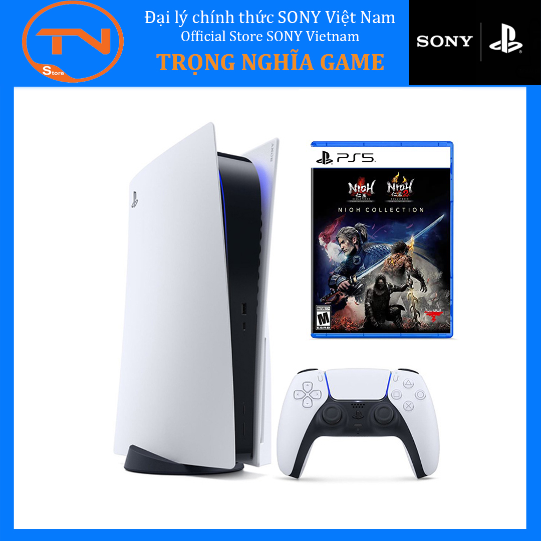 Máy PS5 Sony PlayStation 5 Standard Edition CHÍNH HÃNG Sony Việt Nam + Đĩa game PS5 Nioh Collection - Bảo hành 12 tháng