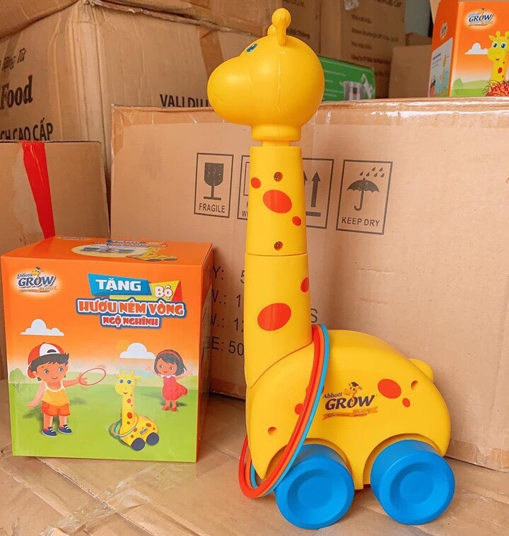 Bộ đồ chơi ném vòng hươu cao cổ