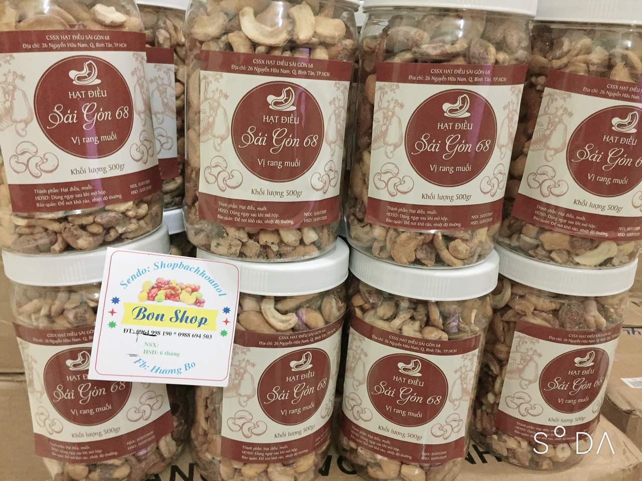 1.5kg hạt điều rang muối bể Bình Phước
