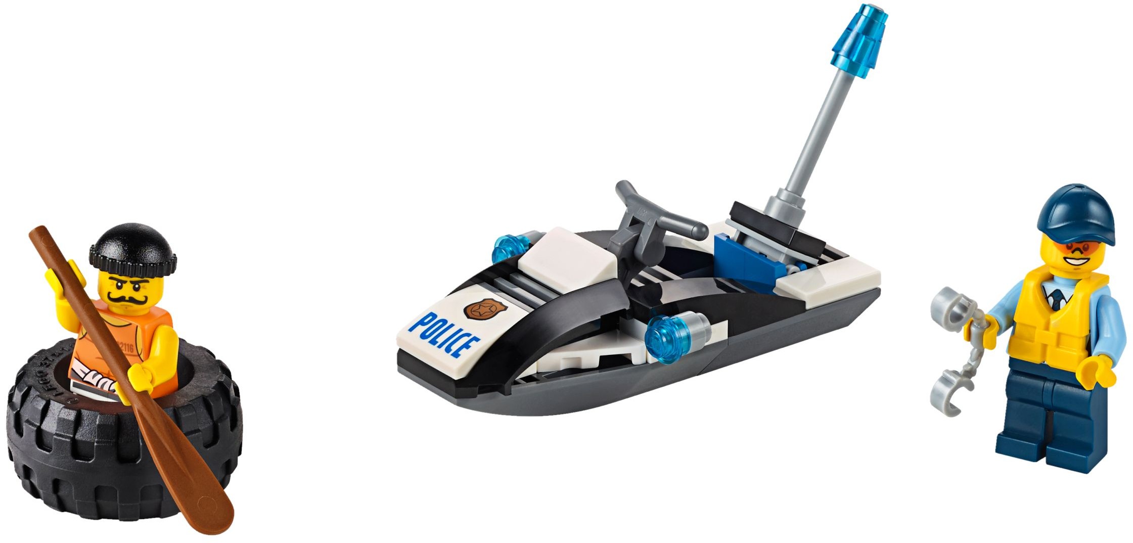 Đồ Chơi Lắp Ráp LEGO City 60126 Xuồng Cao Tốc Cảnh Sát Rượt Đuổi Tội Phạm, LEGO Đan Mạch