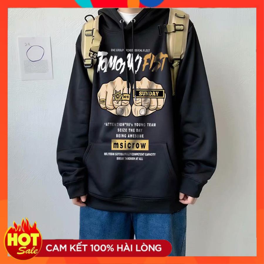 [ Hoàn Tiền 15% ] Áo Hoodie Nỉ Nam Thu Đông Dài Tay Mũ Trùm Đầu Túi Bụng Họa Tiết Đụng Tay Phong Cách Trẻ Trung Cá Tính C-Chat MEN TOP 185