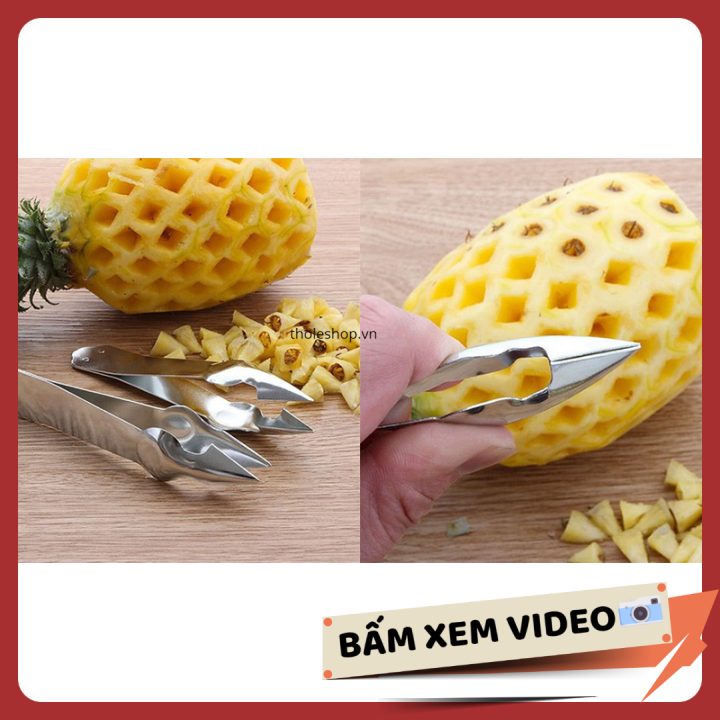 Dụng cụ nhà bếp - Dụng cụ lấy mắt thơm - Làm từ thép không gỉ, đảm bảo an toàn cho sức khỏe của gia đình bạn [RẺ VÔ ĐỊCH]