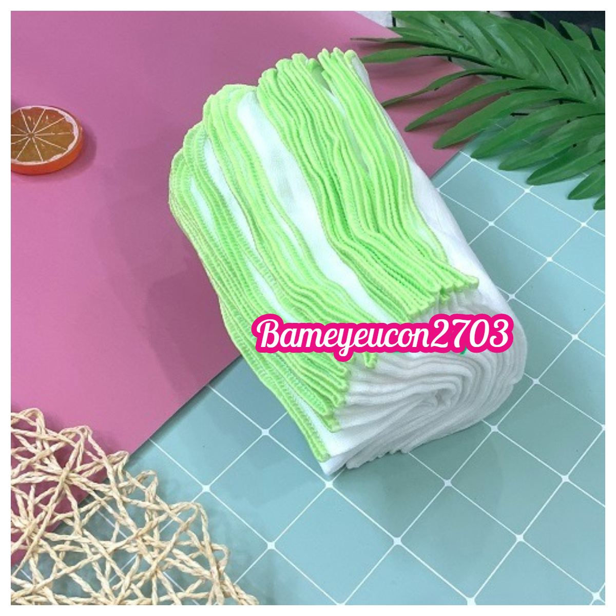 Set 10 khăn sữa Mipbi 4 lớp