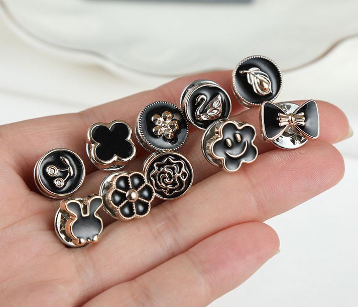 Set 10 nút cài áo mini dễ thương - Cài áo
