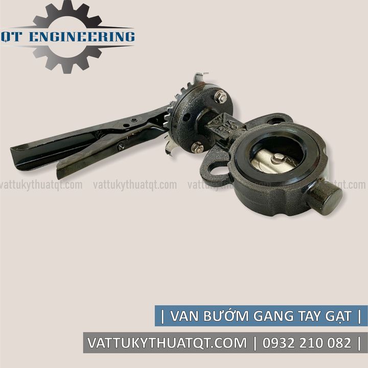 Van Bướm Gang Tay Gạt (SAMWOO KOREA-10K) - Phi 60mm - VATTUKYTHUATQT.COM