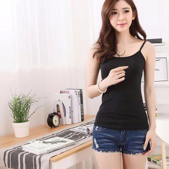 Áo thun nữ, áo thun hai dây, áo thun hai dây nữ mẫu mới, vải dày mịn