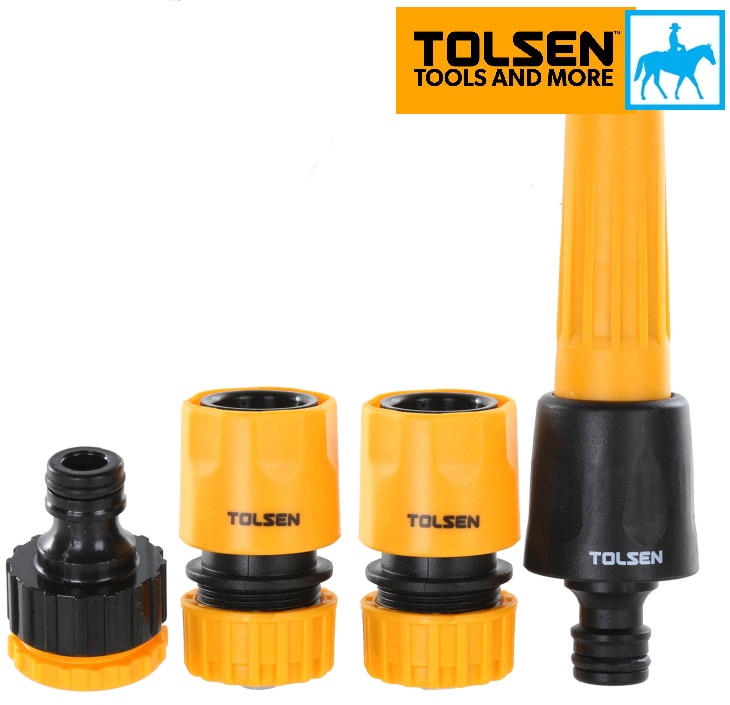 HCMBộ 5 khớp nối vòi xịt rữa xe tưới cây TOLSEN 57125