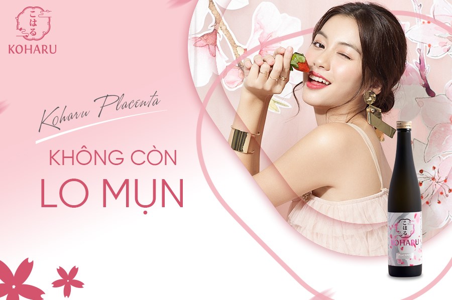 Nước uống đẹp da Placenta Koharu Nhật bản