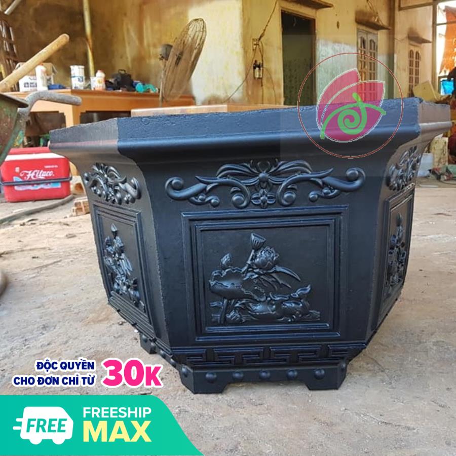 Sơn chậu kiểng, sơn chậu cảnh màu đen bóng hệ nước Okay Paint 1kg , 5kg