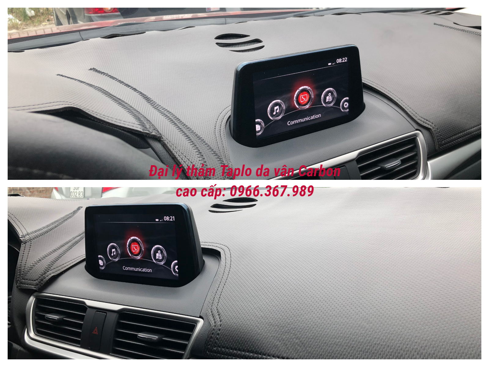 Thảm Taplo Da vân Carbon cao cấp xe MAZDA CX5