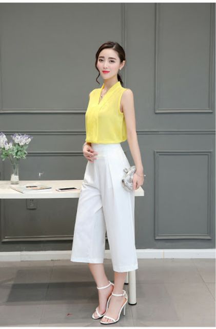 Quần lửng ỐNG RỘNG
