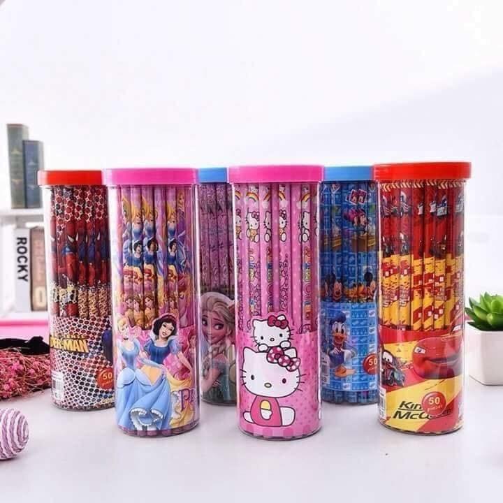 Hộp 50 Cây Bút Chì Hoạt Hình