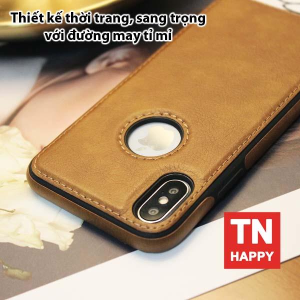 Ốp lưng da iPhone X chất lượng cao - TN Happy phân phối