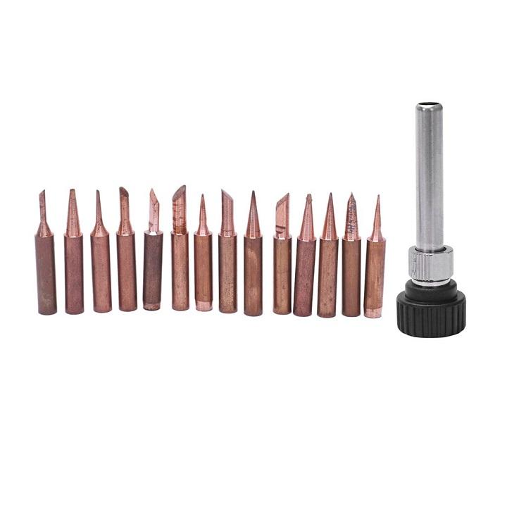 Bộ 14 Mũi Hàn Hakko 936 Mũi Đồng