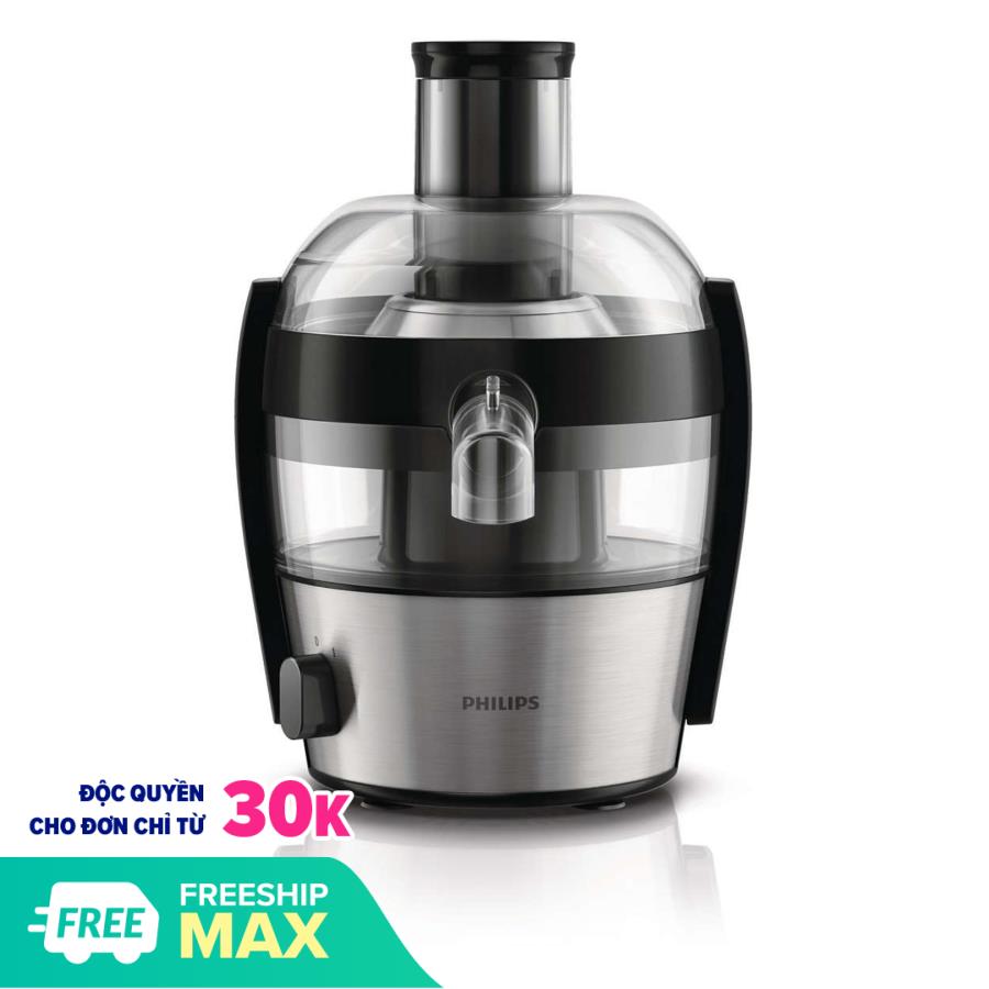 Máy ép trái cây Philips HR1836 0.5L (Đen) - Hàng nhập khẩu