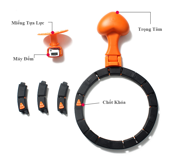 VÒNG LẮC EO THÔNG MINH HULA HOOP THẾ HỆ MỚI ( mới )