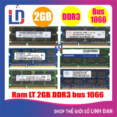 Ram Laptop 2GB DDR3 bus 1066 PC3 8500s(nhiều hãng)samsung hynix kingston - LTR3 2GB
