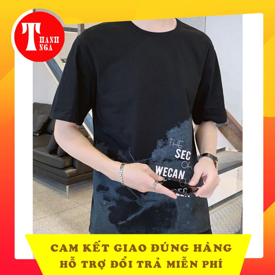 [ Voucher Giảm 50% ] Áo Thun Phông Nam Thời Trang In Họa Tiết Đàn Chim Phối Màu Độc Đáo XƯỞNG MAY THANH NGA MEN TOP 115V1