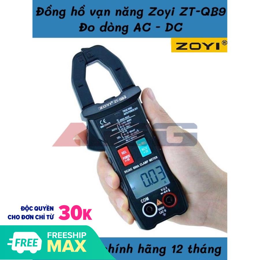Đồng hồ vạn năng đo điện TrueRMS ZOYI ZT-QB9 - Đồng hồ vạn năng kĩ thuật số - Bảo hành chính hãng 12 tháng