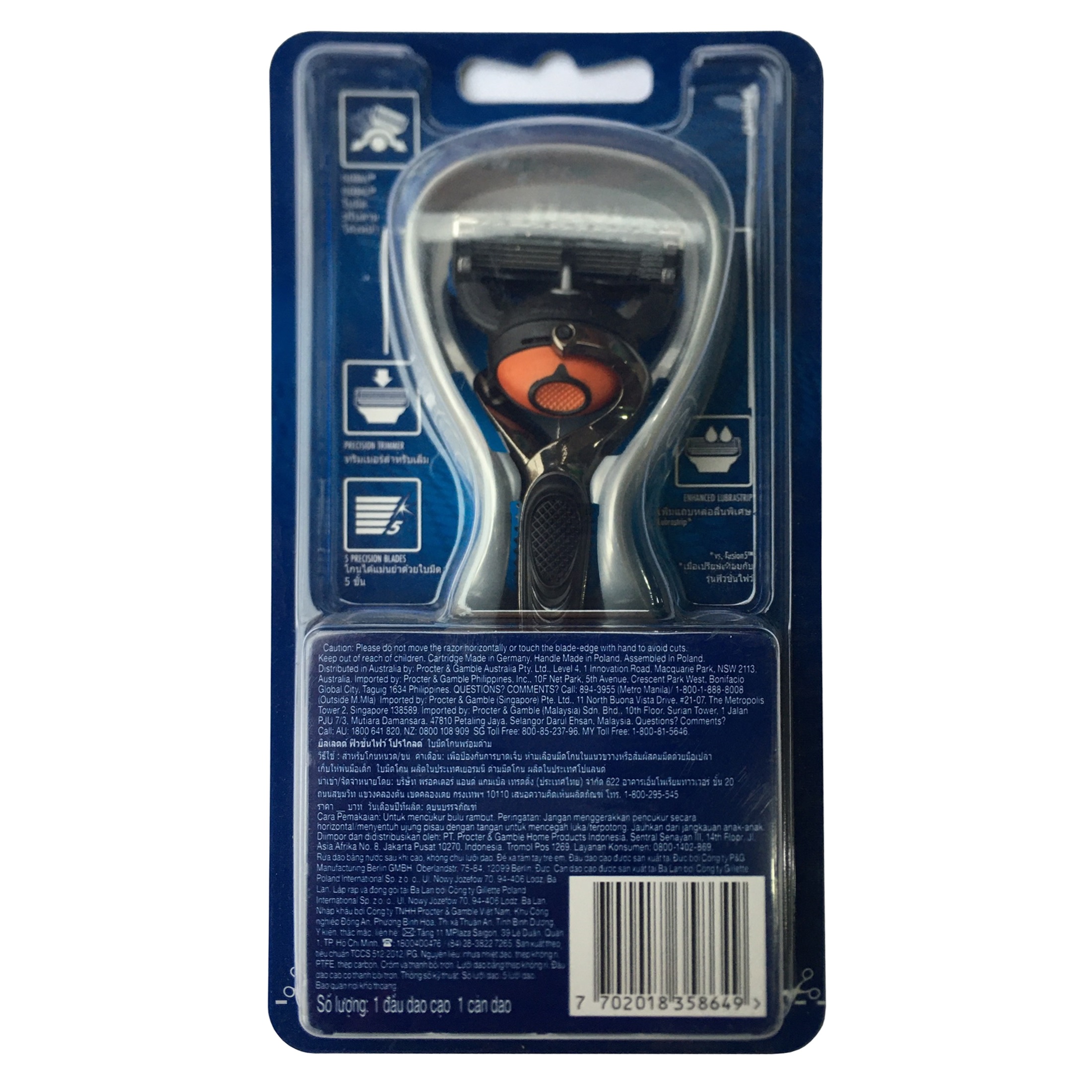 Dao cạo râu Gillette Fusion5 Proglide FlexBall cao cấp