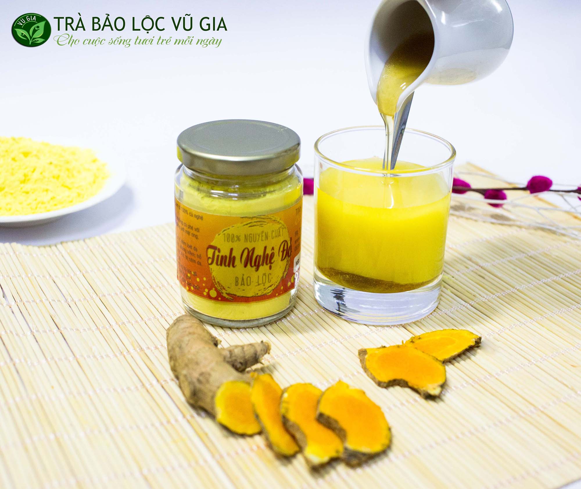Combo 2 Tinh Bột Nghệ Đỏ Nguyên Chất Vũ Gia (100g/túi)