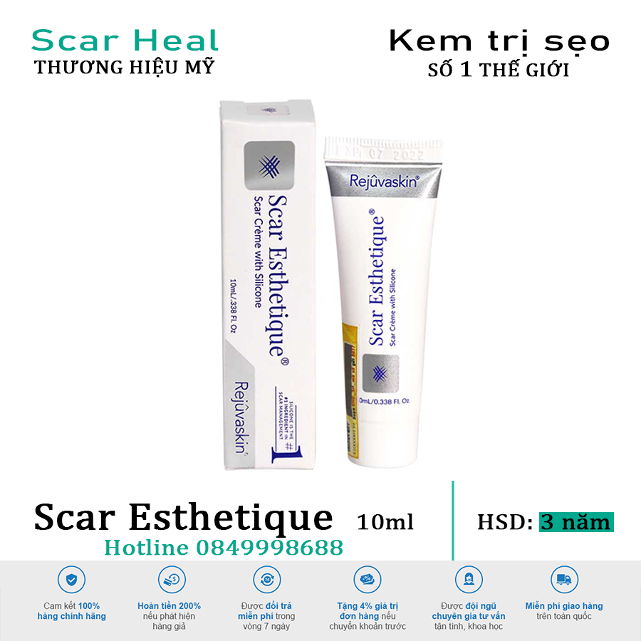 Kem Sẹo Scar Esthetique - Rỗ/Lõm/Lăn Kim/Thâm (10ml)