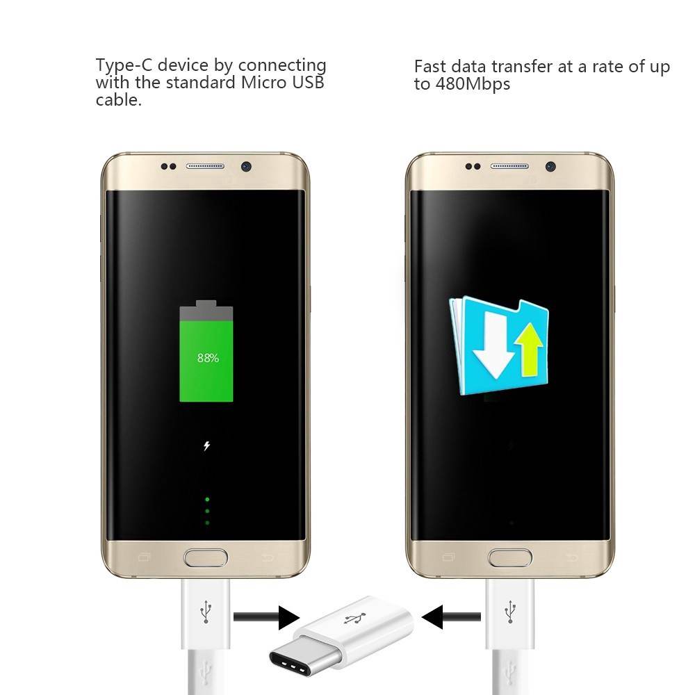 OTG Chuyển Đổi Micro USB Sang Type C cổng cắm Micro USB sang chân kết nối Type C cho Samsun Xiaom Opp Android