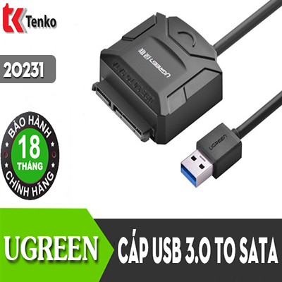 Cáp USB 3.0 to SATA HDD, SSD 3.5  2.5  Ugreen 20231