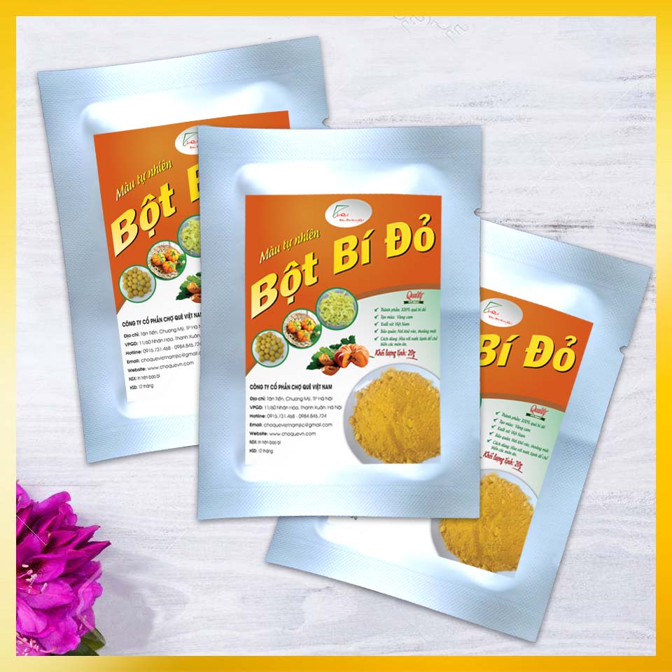 Bột Bí Đỏ Gói 20g
