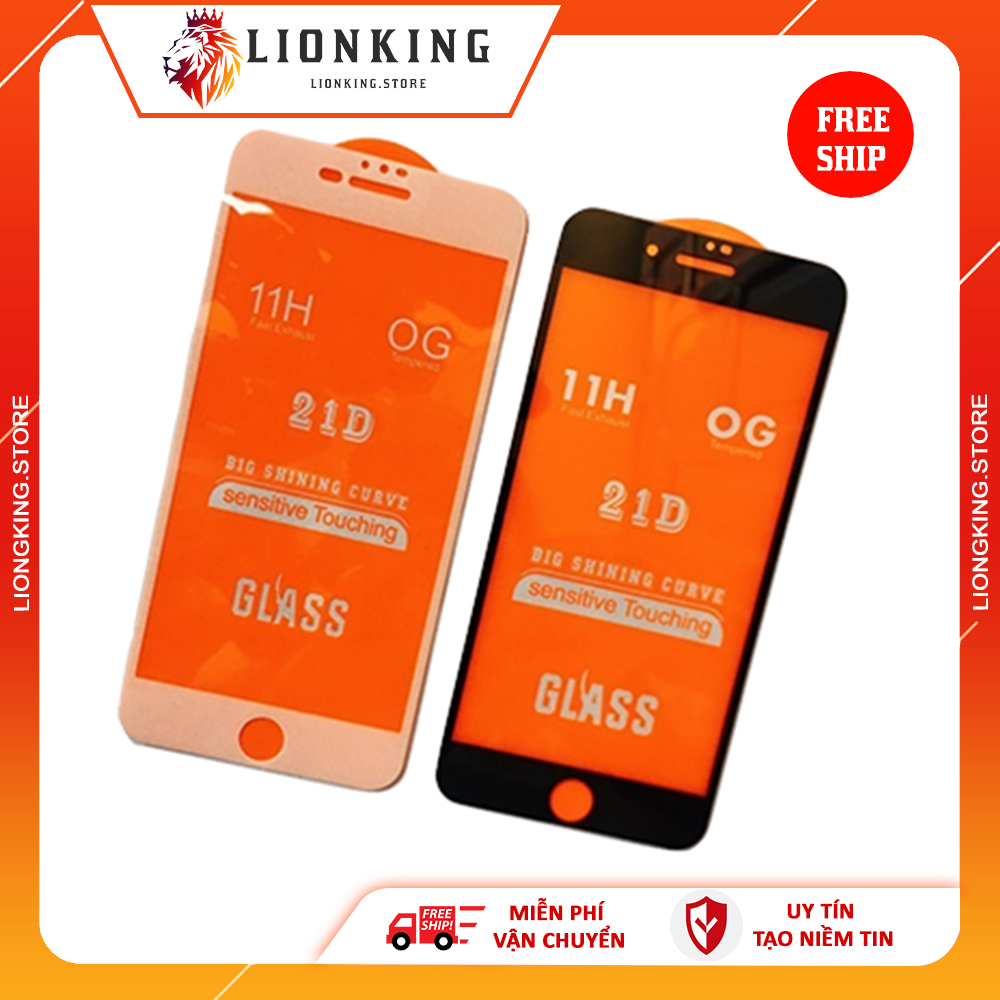 Kinh cường lực iphone 21D FULL MÀN dành cho iphone 6/6s/7/8/6Plus/6sPlus/7Plus/8Plus/X/XsMax