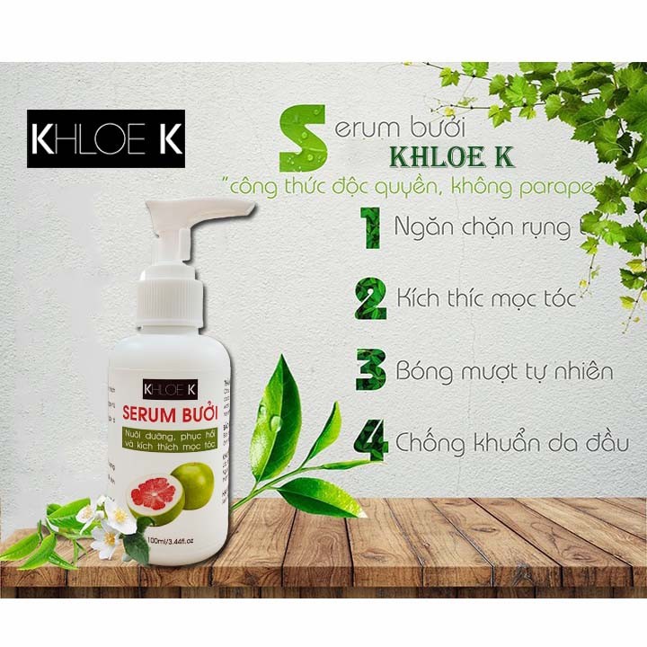 [HCM]SERUM BƯỞI GIẢM RỤNG TÓC KÍCH THÍCH MỌC TÓC KHLOE K