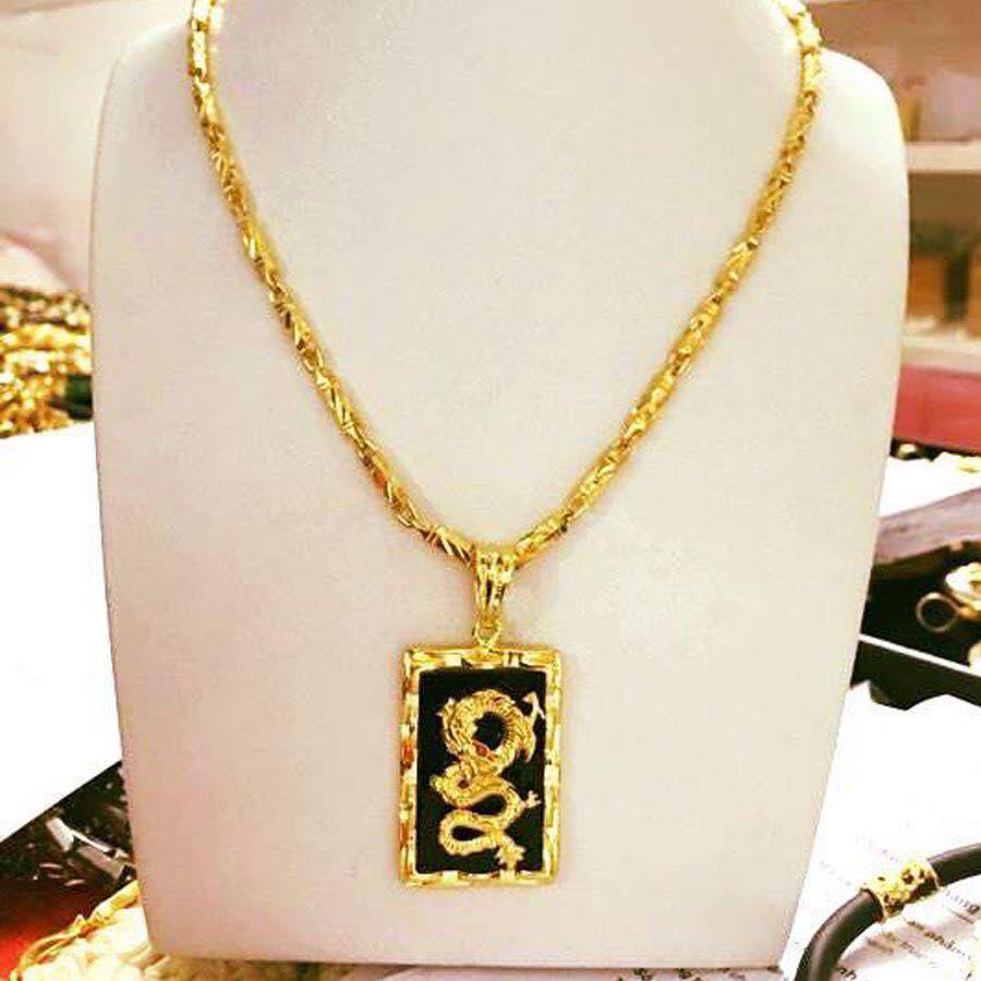 Dây Chuyền Nam Vip Bạc Thái Mạ Vàng, Vòng Cổ Nam Phong Cách | Jewelry Bảo Tín JEW003 ( Màu Vàng)