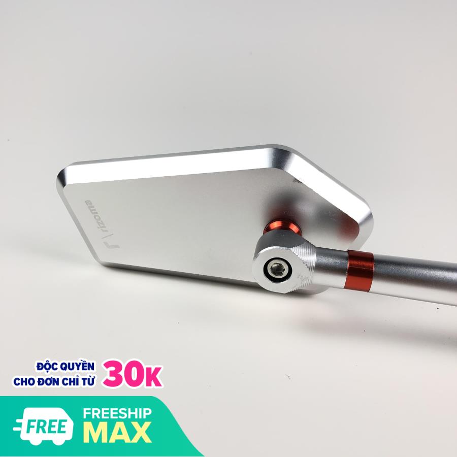 [HCM]Gương xe máy kiếng chiếu hậu RIZ0MA nhập khẩu cao cấp dùng cho xe SH Vario Exciter...và các loại xe khác bên trái màu bạc Motorsaigon