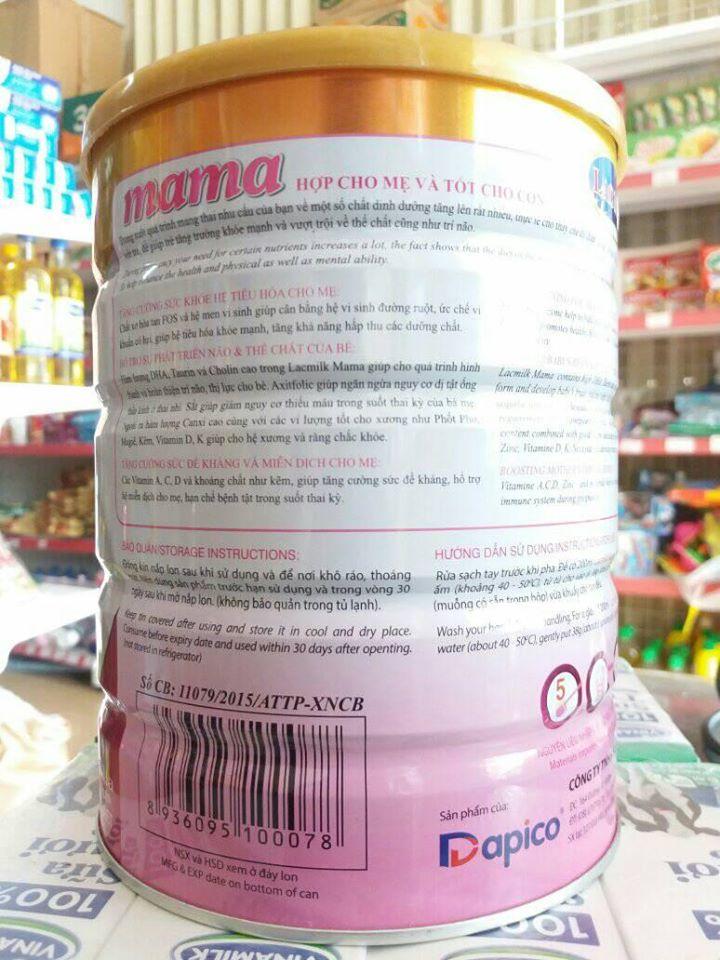 Sữa bà bầu LACMILK MAMA 900G