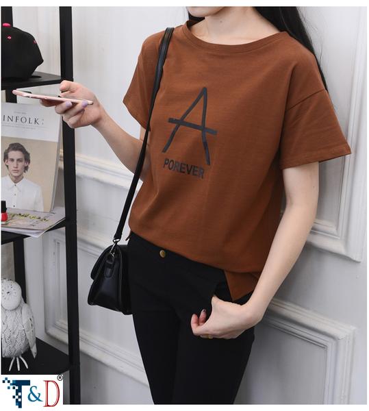 Áo thun nữ chữ a thời trang nhiều màu