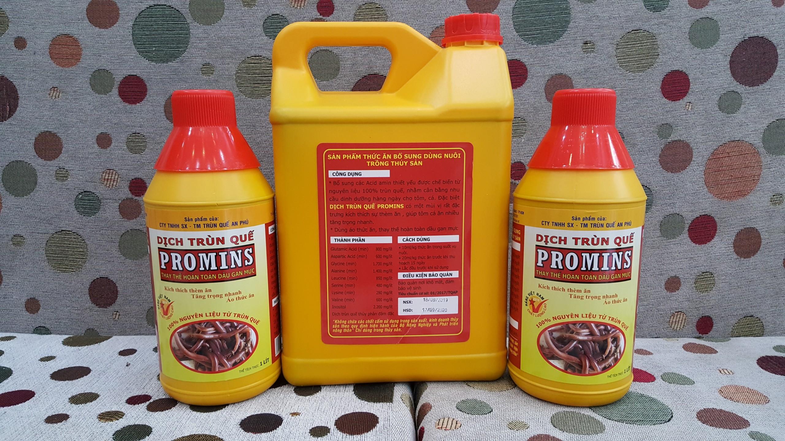 DỊCH TRÙN QUẾ CHO CÁ TRA CAN 5 LÍT