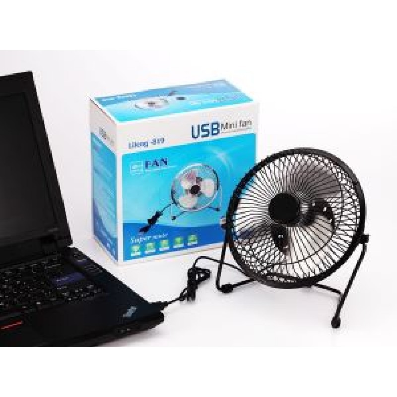 Quạt USB lồng sắt cỡ lớn 20cm, 4 cánh quạt cực mát
