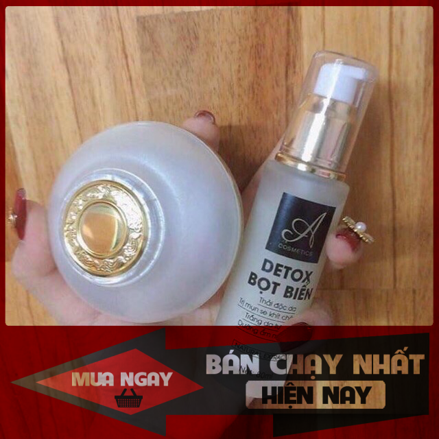[HCM]Combo kem A Face Pháp + Detox Bọt Biển