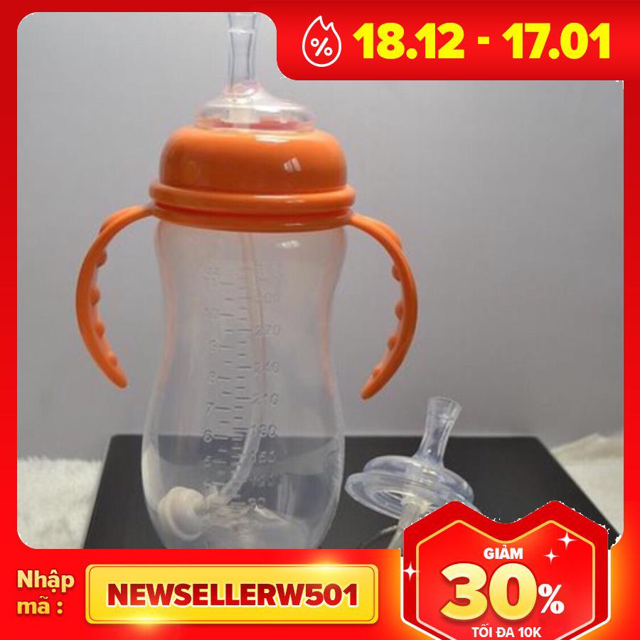 Núm Hút Kèm Van Chống Sặc Bình Sữa Cổ Rộng