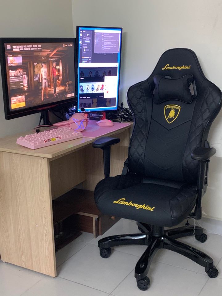 Ghế chơi game lamboghini MÀU ĐEN