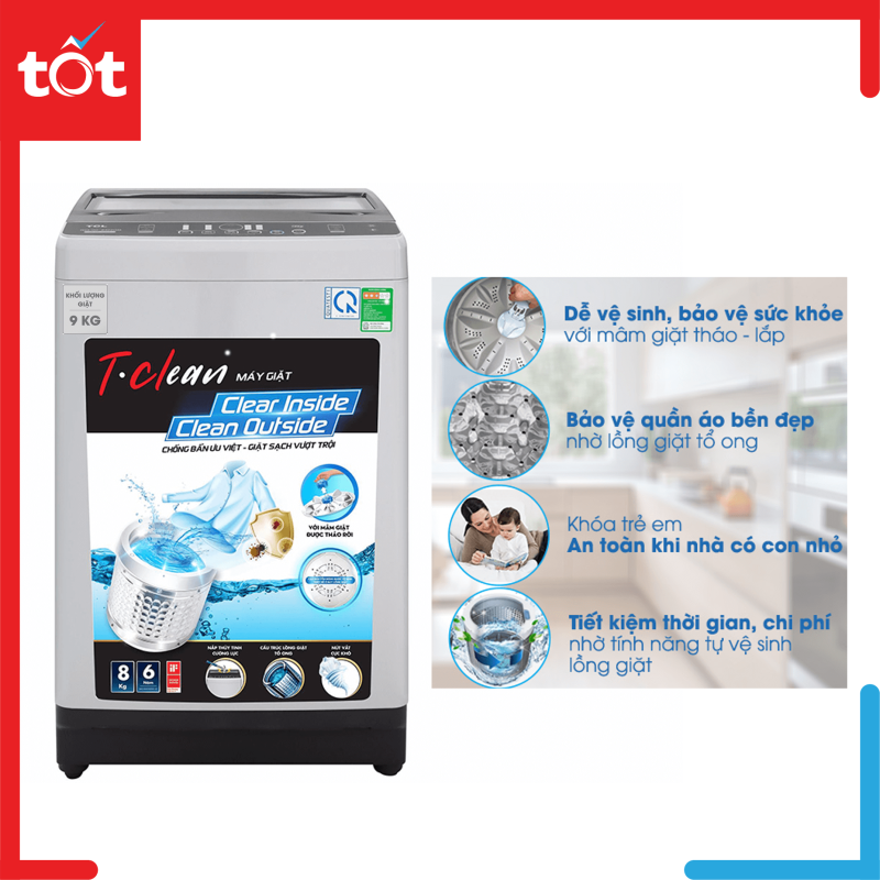 Bảng giá Máy giặt TCL 8 Kg TWA80-B302GM Điện máy Pico