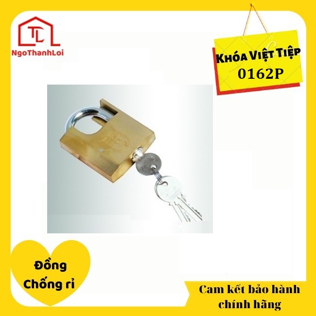 Ổ khóa cửa treo Việt Tiệp 0162P khóa treo bấm, chống cắt 6 phân