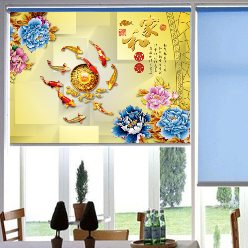 Rèm cuốn in tranh 3D MCT-16 Cao 1m6