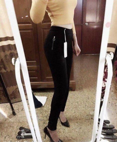 Quần legging umi hàn khóa túi