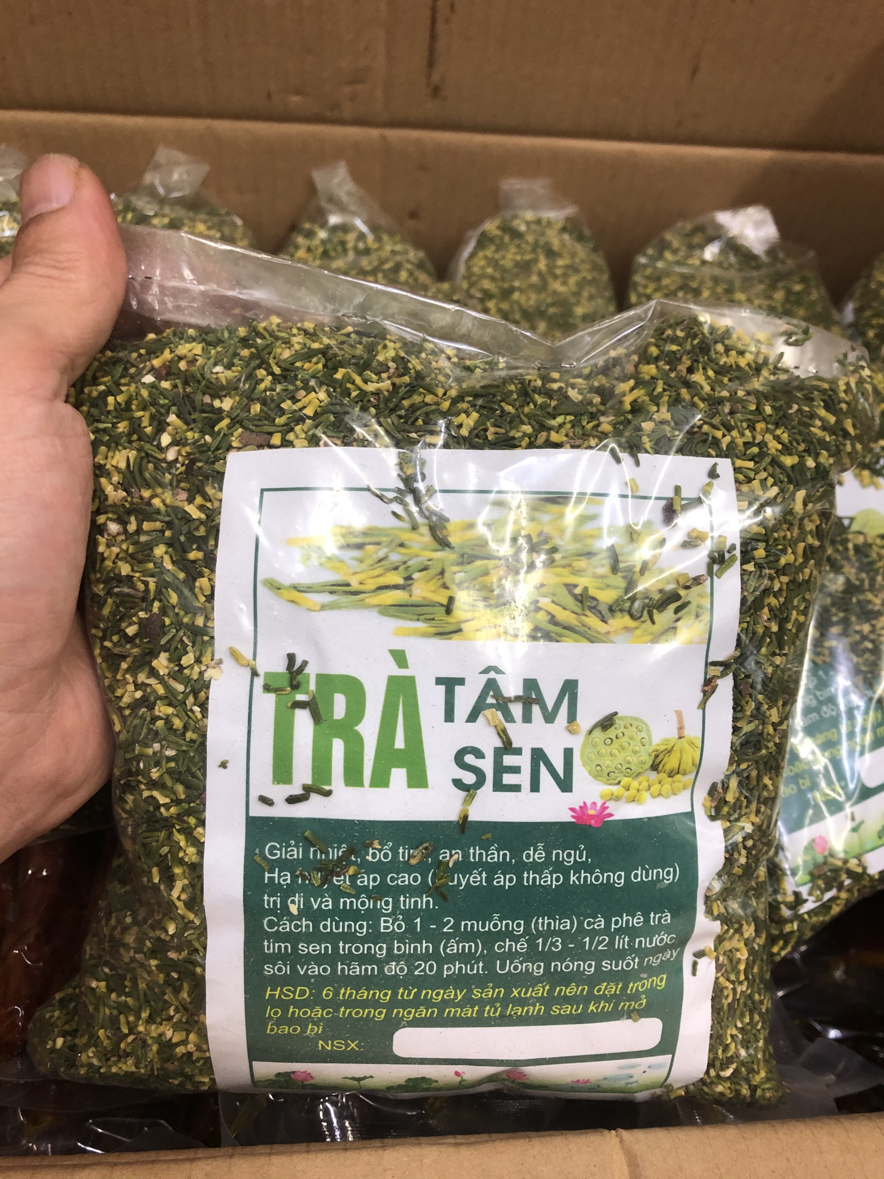500gr Tâm Sen Khô Sao Vàng