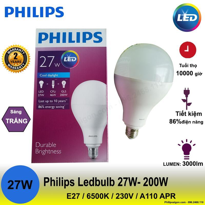 Bóng đèn LED Philips công suất cao - Đui e27- Siêu sáng- bảo hành 24 tháng