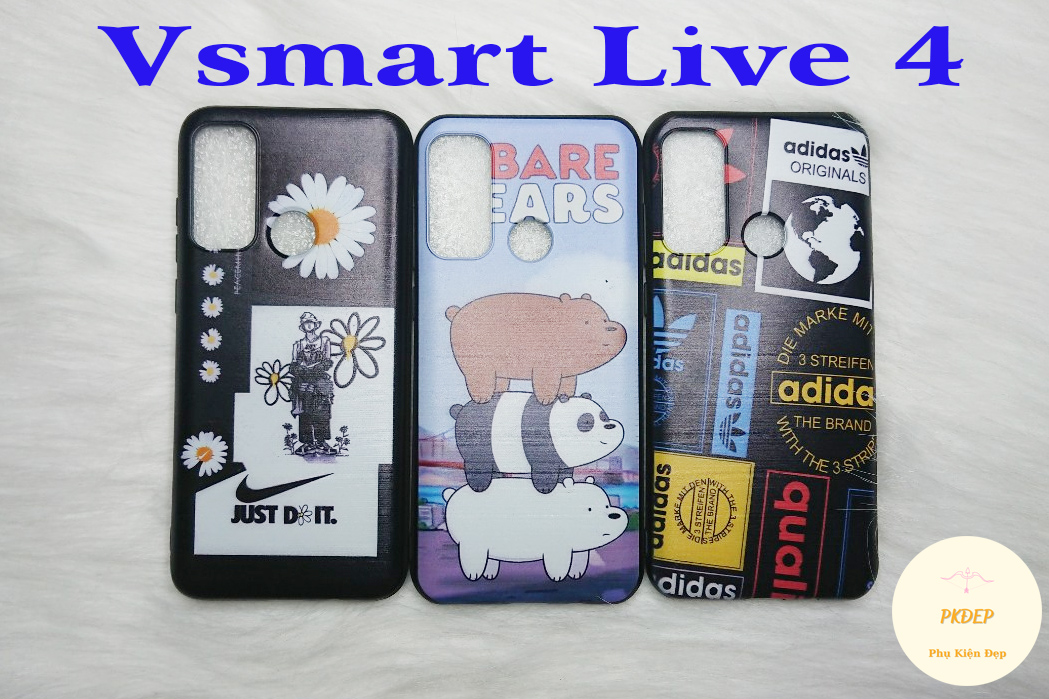 [HCM]Ốp lưng Vsmart Live 4 dẻo đen in hình BCS
